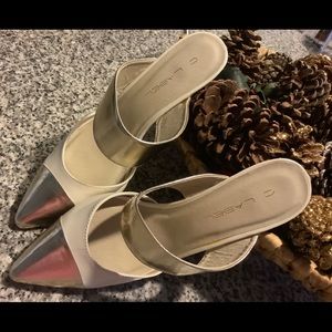 Classy Gold/Cream C.Label Nina-5 Heels😍